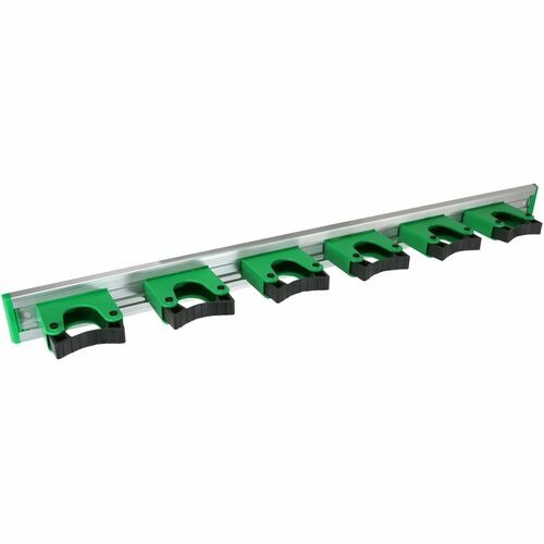 Unger Hang Ups Pole Holders - 5 / Carton - Green, Black - Rubber Grip Unger Hang Ups Pole Holders - 5 / Carton - Green, Black - Rubber Grip