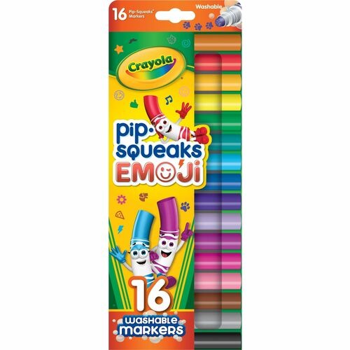 Crayola Pip Squeaks Marker Stamps - Assorted - 16 / Pack Crayola Pip Squeaks Marker Stamps - Assorted - 16 / Pack