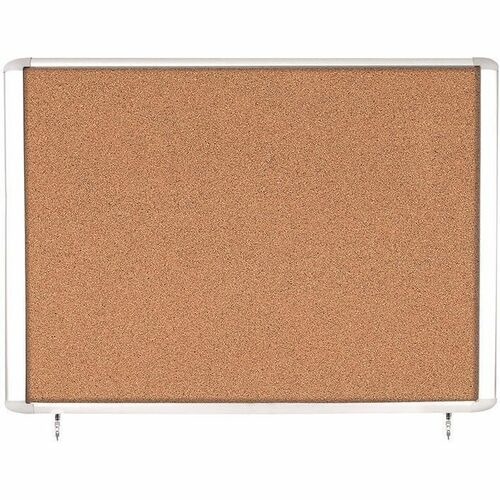 MasterVision Water-Resistant Enclosed Corkboard - 47 MasterVision Water-Resistant Enclosed Corkboard - 47