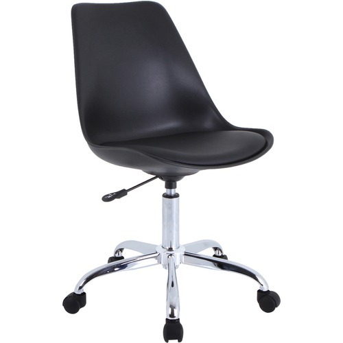 NuSparc Padded Seat Poly Task Chair - Poly Seat - High Back - 5-star Base - Black - Polyvinyl Chloride (PVC), Plastic, Polyurethane - 1 Each NuSparc Padded Seat Poly Task Chair - Poly Seat - High Back - 5-star Base - Black - Polyvinyl Chloride (PVC), Plastic, Polyurethane - 1 Each