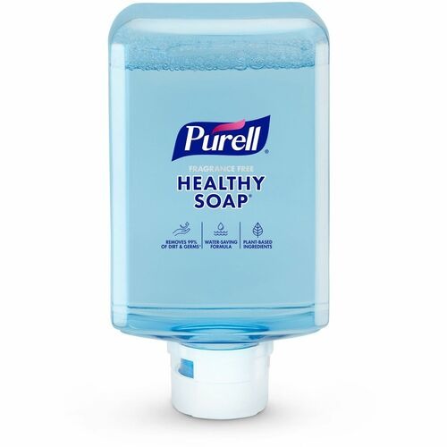 PURELL ES10 Healthy Soap Clean Release Foam - 40.6 fl oz (1200 mL) - Touchless Dispenser - Kill Germs, Dirt Remover - Hand - Antibacterial - Clear - Refillable, Fragrance-free, Non-irritating, Preservative-free - 2 / Carton