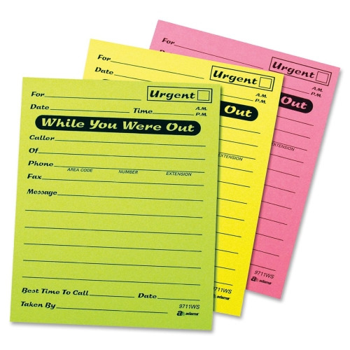 Adams While You Were Out Message Pads - ABF9711NWS - Shoplet.com