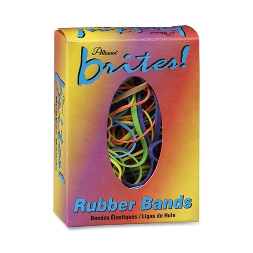 Alliance Rubber 07706 Non-latex Brites File Bands Assorted Sizes for sale online 