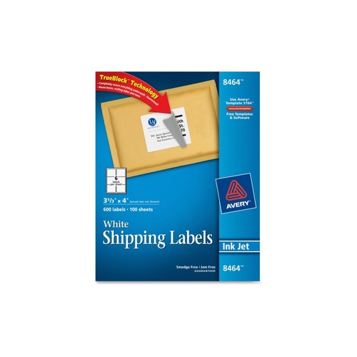 Avery Trueblock Shipping Labels Sure Feed Ave8464 6178