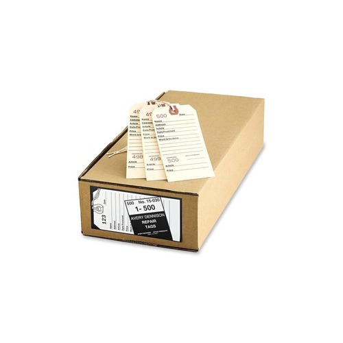 Repair Tags, 5.25 x 2.63, Manila, 500/Box