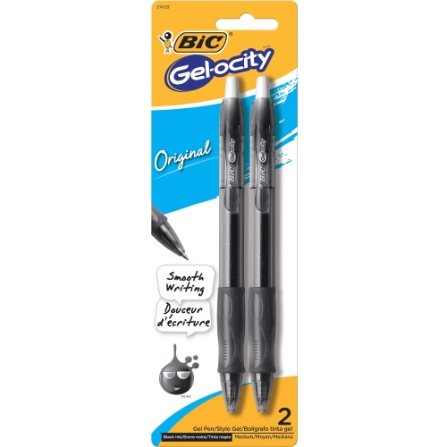 BIC Gel Retractable Pens - BICRLCP21BK 