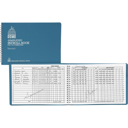 Dome Publishing Payroll Book - DOM710 - Shoplet.com