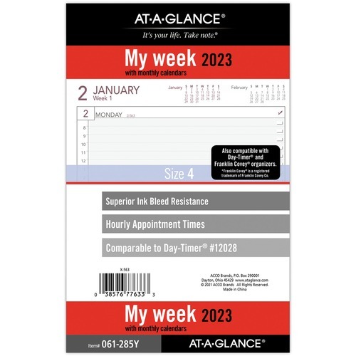 DAY RUNNER,INC. Day Runner Planner Refill AAG061285Y