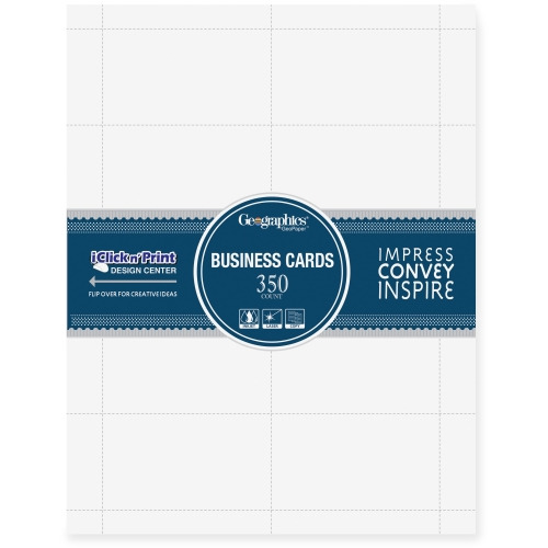 Geographics Inkjet Laser Print Business Card GEO