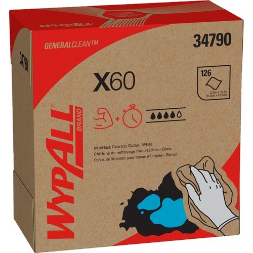 Wypall GeneralClean X60 Multi-Task Cleaning Cloths - Pop-Up Box