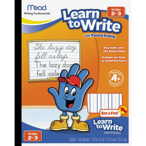Mead Raised Ruling Dotted Line Writing Tablet - 40 Pages - 0.75 Mead Raised Ruling Dotted Line Writing Tablet - 40 Pages - 0.75