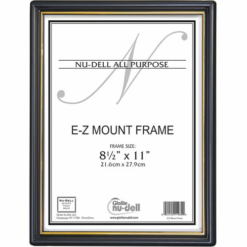 Nudell Deluxe Document Frame 8.5x11 Black 17081, 1