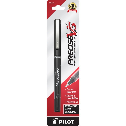 Pilot Precise V5 Extra-Fine Premium Capped Rolling Ball Pens - PIL35343 ...