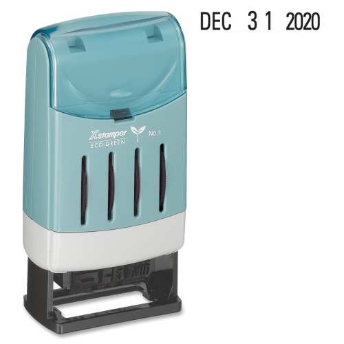 Xstamper ECOGREEN Xstamper Small Type Line Daters Stamp XST52112