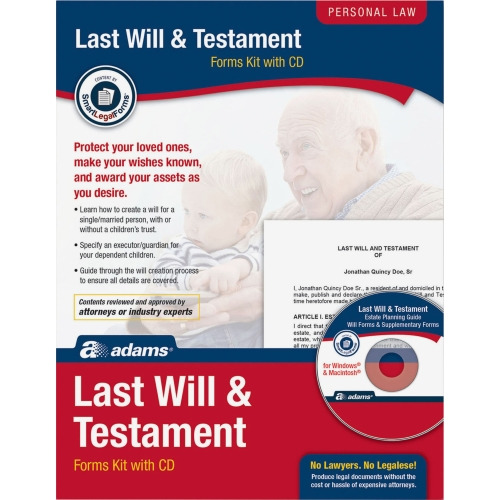 Adams last will testament kit abfk307 shoplet