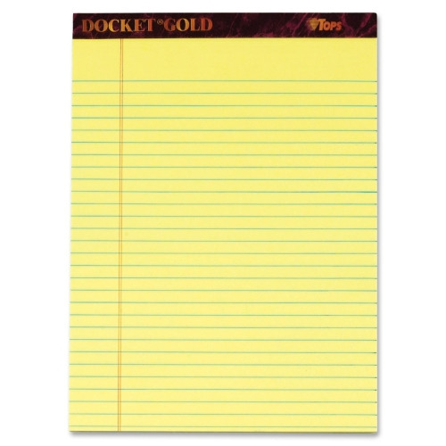 TOPS Docket Gold Legal Pads Letter TOP63956