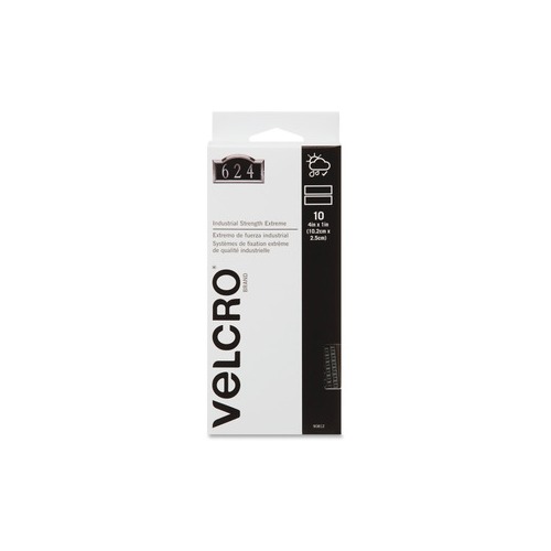 VELCRO Brand 4-in Black Industrial Strength 4In X 2In Strips