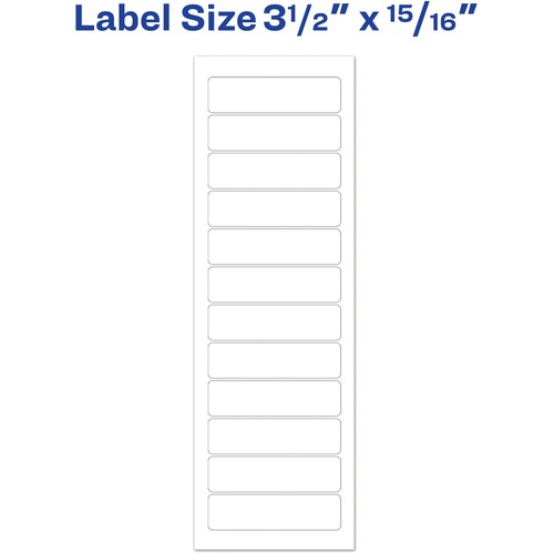 Avery Dot Matrix Printer Address Labels, 5,000 White Labels (4013 