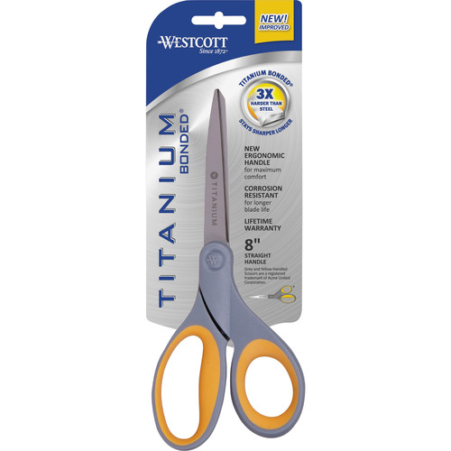 Westcott 8 Straight Titanium Bonded Scissors (Pack of 2)