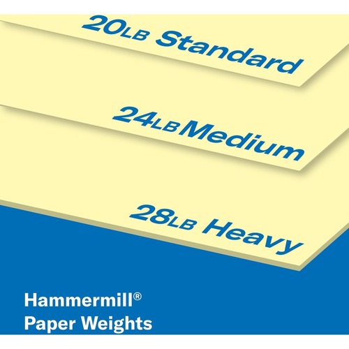 Hammermill Paper for Copy 8.5x11 Laser, Inkjet Colored Paper - Canary -  Recycled - 30% Recycled Content - HAM103341 