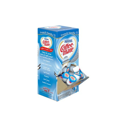 Nestle Coffee-Mate® Liquid Coffee Creamer, French Vanilla, 0.38 oz Mini  Cups, 180/Carton, NES35070
