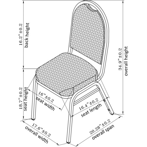 Lorell Round-Back Upholstered Stack Chairs - Blueberry, Black Fabric Seat - Charcoal Steel Frame - Blue, Black - 4 / Carton Lorell Round-Back Upholstered Stack Chairs - Blueberry, Black Fabric Seat - Charcoal Steel Frame - Blue, Black - 4 / Carton