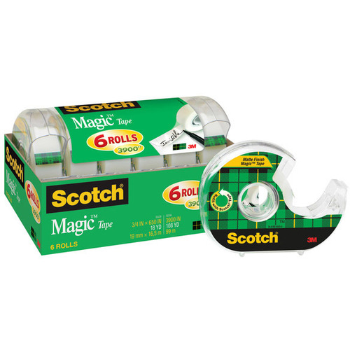 3M 15 Scotch Satin Finish Giftwrap Tape, 3/4-Inch X 650-Inch, Clear