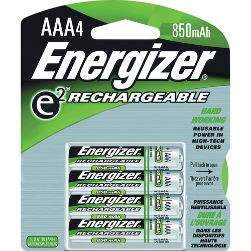 Energizer Recharge Power Plus Rechargeable AAA Batteries, 4 Pack -  EVENH12BP4 