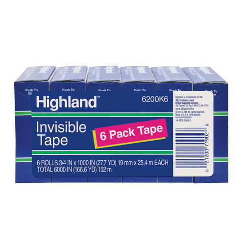 Highland Scotch Highland Matte-finish Invisible Tape - MMM6200341000 