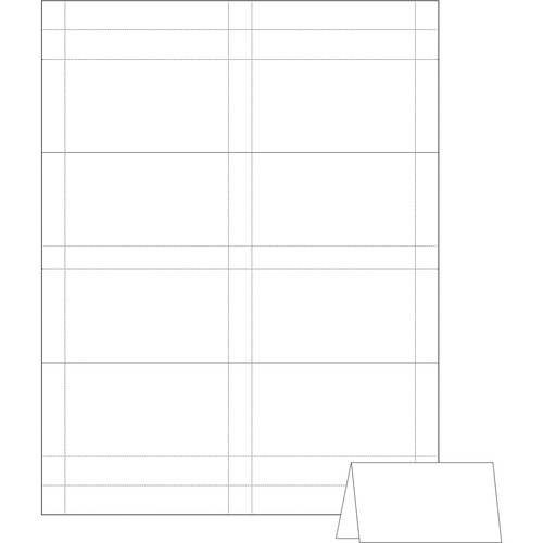 2" x 3 1/2" White Box of 160 Avery Inkjet/Laser Tent Cards 