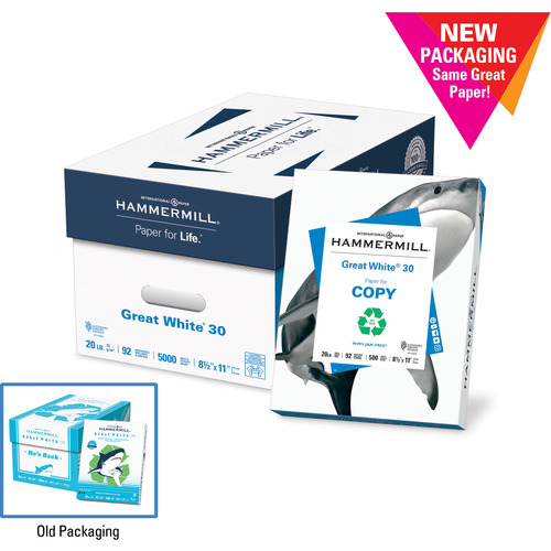 Hammermill Colors Recycled Copy Paper - Legal - 8 1/2 x 14 - 20 lb Basis  Weight - Blue - 500 / Ream - FSC - Jam-free