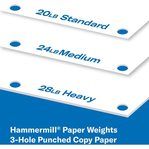 Staples 8.5 x 11 3-Hole Punched Copy Paper, 20 lbs., 92