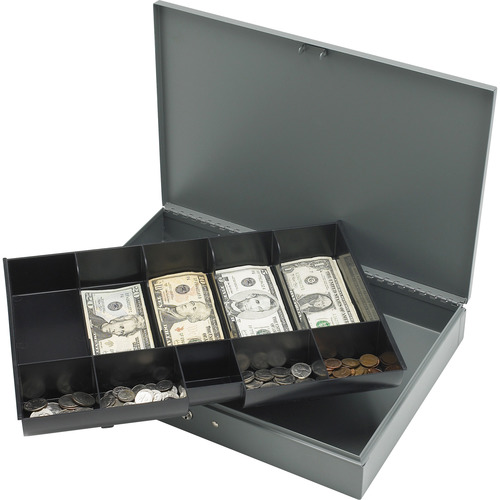 Sparco AllSteel Locking Cash Box with Tray SPR15500