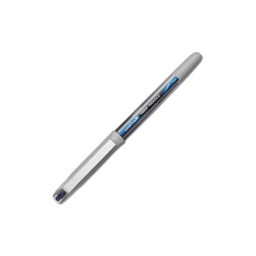 uni-ball uniball Vision Needle Rollerball Pens Fine Point 0.7mm Blue Ink  Dozen (1734904)