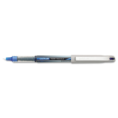 uni-ball uniball Vision Needle Rollerball Pens Fine Point 0.7mm Blue Ink  Dozen (1734904)