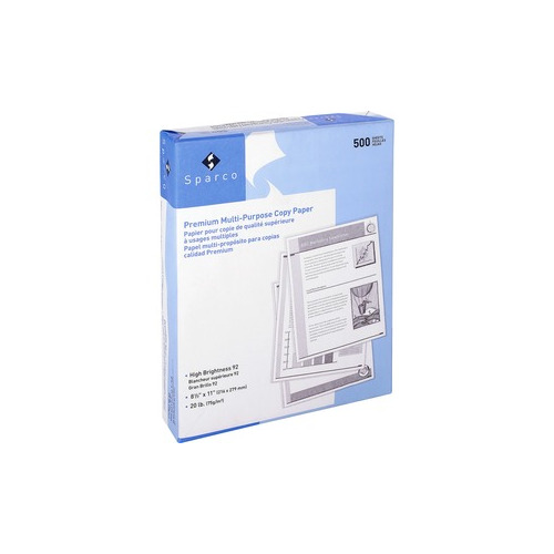 Sparco Laser Print Copy & Multipurpose Paper - 8 1/2 in x 11 in - Blue