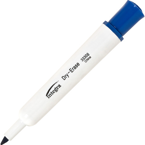 Integra Chisel Point Dry-erase Markers - Chisel Marker Point Style - Blue - 1 Dozen Integra Chisel Point Dry-erase Markers - Chisel Marker Point Style - Blue - 1 Dozen