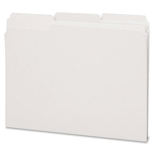 Smead File Folders 1/3 Cut Top Tab Letter White 100/Box 12843