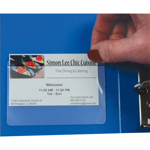 Self-Adhesive Contact Card Holder