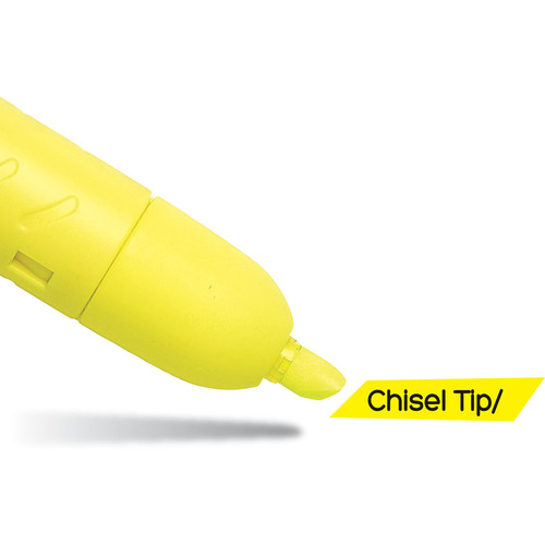 Retractable Chisel Tip Highlighter