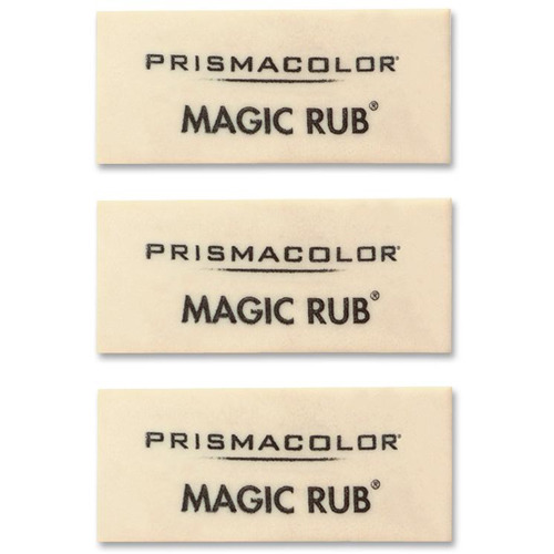Prismacolor Magic Rub Vinyl Drafting Erasers, 12-Count