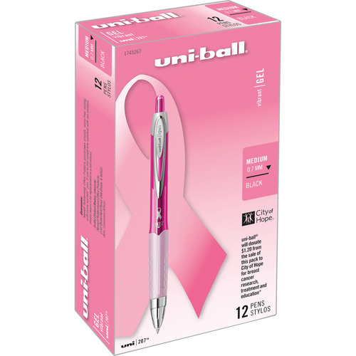 Uni-ball 207 Retractable Gel - Pink Ribbon Edition - UBC1745267 