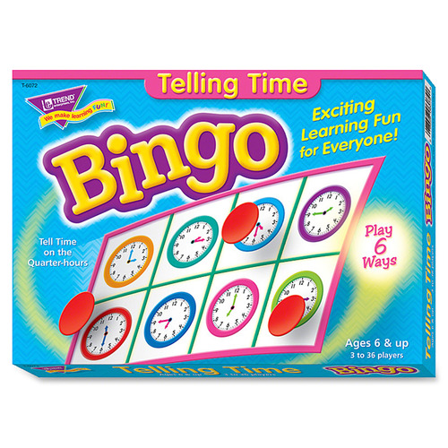Trend Telling Time Bingo Game - Theme/Subject: Learning - Skill Learning: Time, Language - 6-8 Year Trend Telling Time Bingo Game - Theme/Subject: Learning - Skill Learning: Time, Language - 6-8 Year