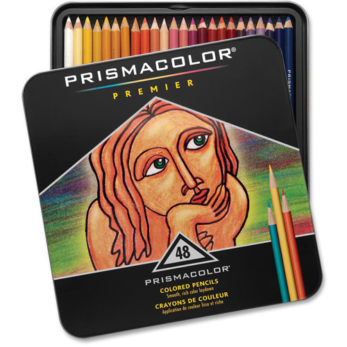 Prismacolor Premier Colored Pencils, Assorted Colors, 48/Box (3598t)