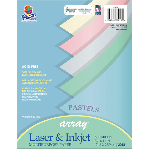 Hammermill Paper for Copy 8.5x11 Laser, Inkjet Colored Paper - Blue -  Recycled - 30% Recycled Content - HAM103309 