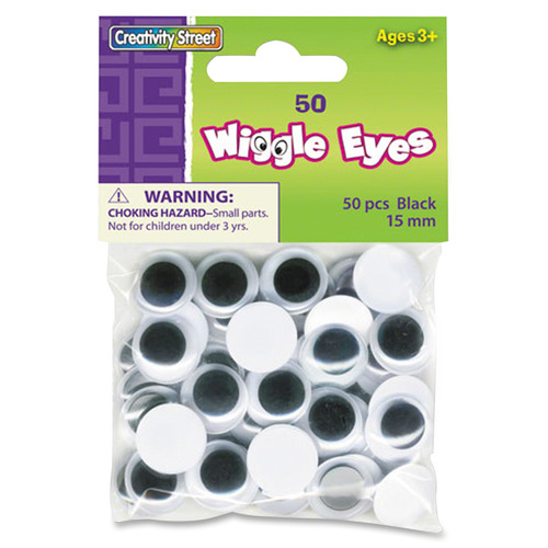 Wiggle Eyes Assorted Colors 15mm 144 Pack