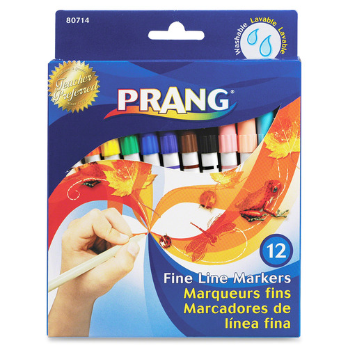Prang Fine Line Markers - set of 12