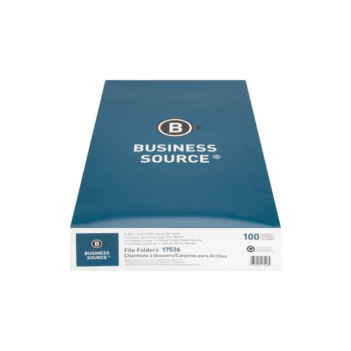 17526 Business Source Top Tab Manila Folders File Folder 