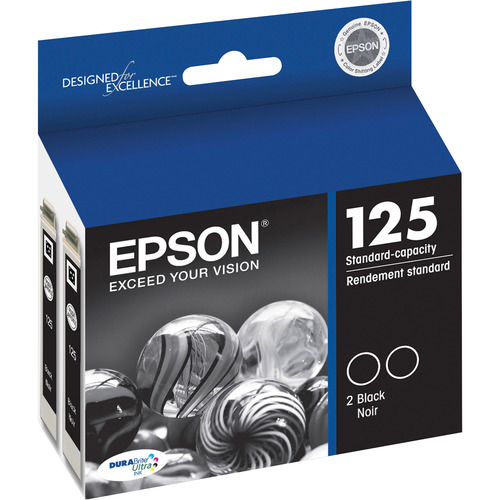Epson DURABrite 125 Original Ink Cartridge - Inkjet - 230 Pages - Black - 2 / Pack Epson DURABrite 125 Original Ink Cartridge - Inkjet - 230 Pages - Black - 2 / Pack