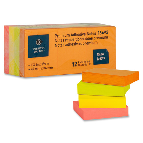 Business Source Premium Repostionable Adhesive Notes - 1.50 Business Source Premium Repostionable Adhesive Notes - 1.50